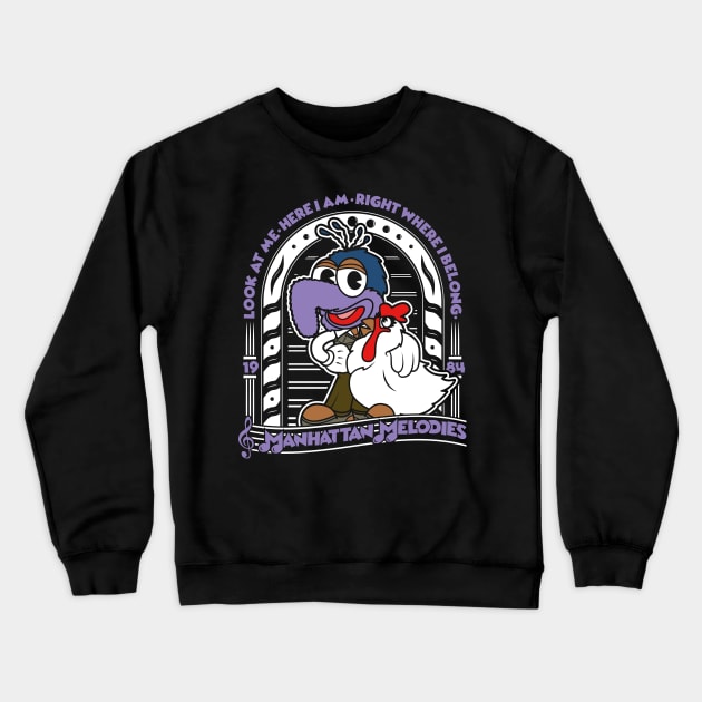 Gonzo Muppets Manhattan Melodies Crewneck Sweatshirt by RetroReview